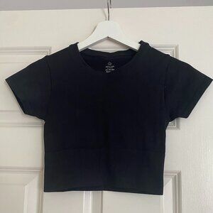 Offline by Aerie Black Workout Crop Top